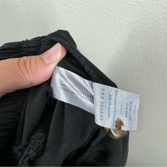 Marine Layer Women's Black Allison Straight Leg Pants Medium Style 13541 - Picture 8 of 8